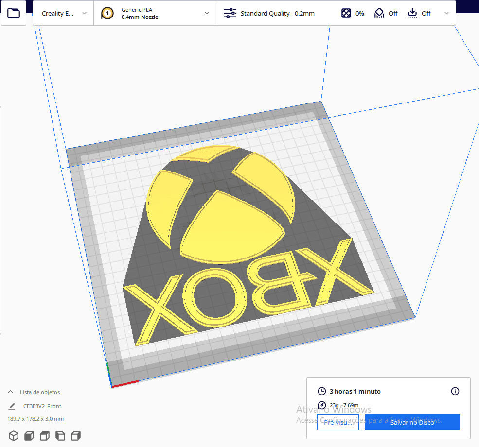 XBOX - LAMP LED 3d model