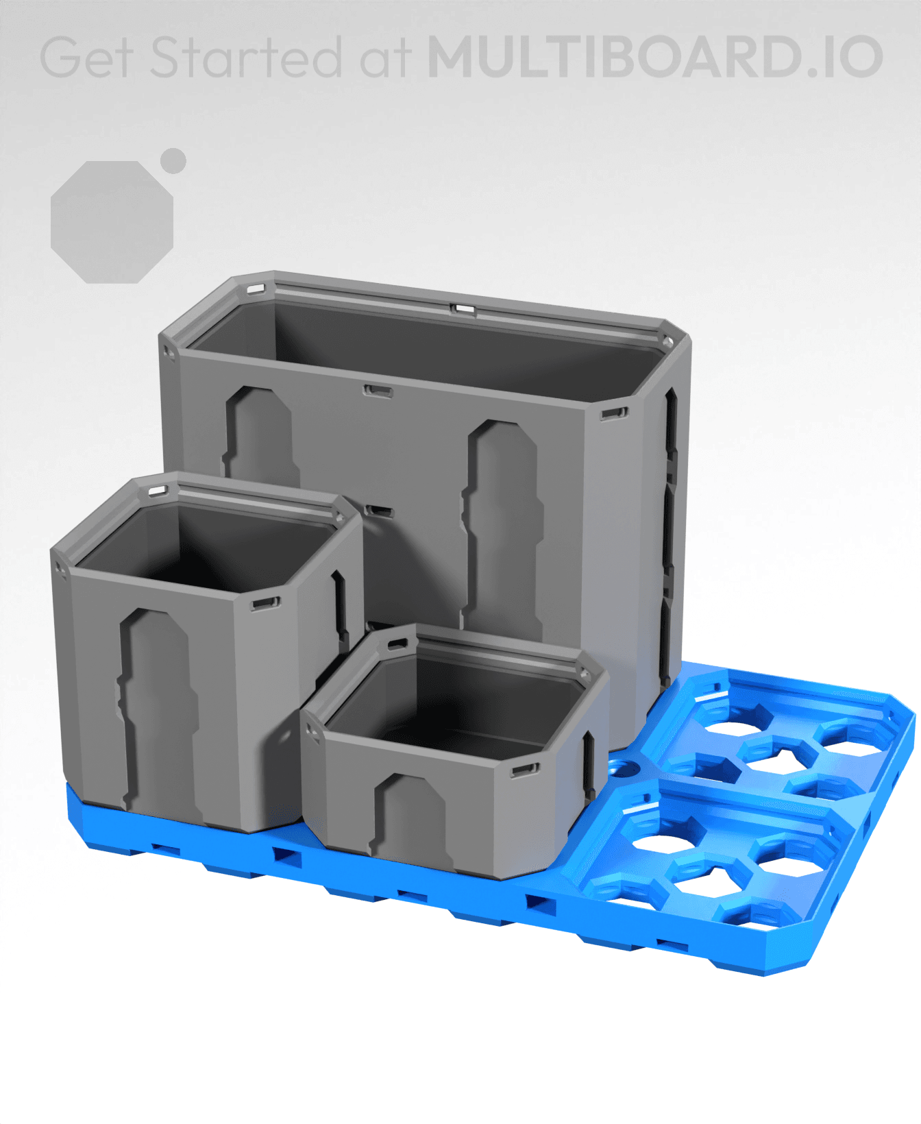 3x2 CU - Multibin Base Plate 3d model