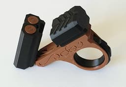 Double-barrel shotgun toy fidget spinner 3d model