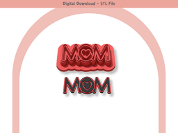 Polymer Clay Cutter STL File, Mom 02 Clay Cutters, Digital STL File 3d model
