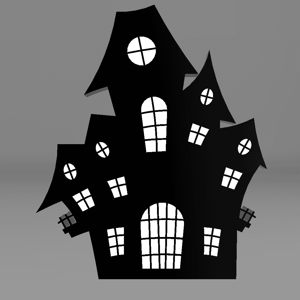 Haunted house led box 3d model
