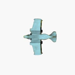 Futuristic Biplane v2 3d model