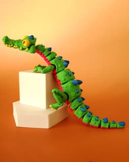 Twisty Crocodile 3d model