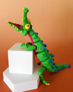 Twisty Crocodile 3d model