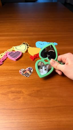 HEART LOCKET | MIRROR OR PHOTO HOLDER 3d model