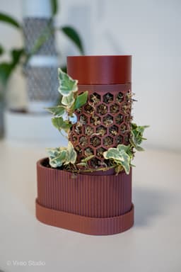 ClimbBud - Modular Moss Pole Planter for Climbing Plants 3d model