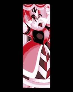 Fanart Set of Bookmarks - The evil villain Queen of Hearts from Alice in Wonderland 3d model