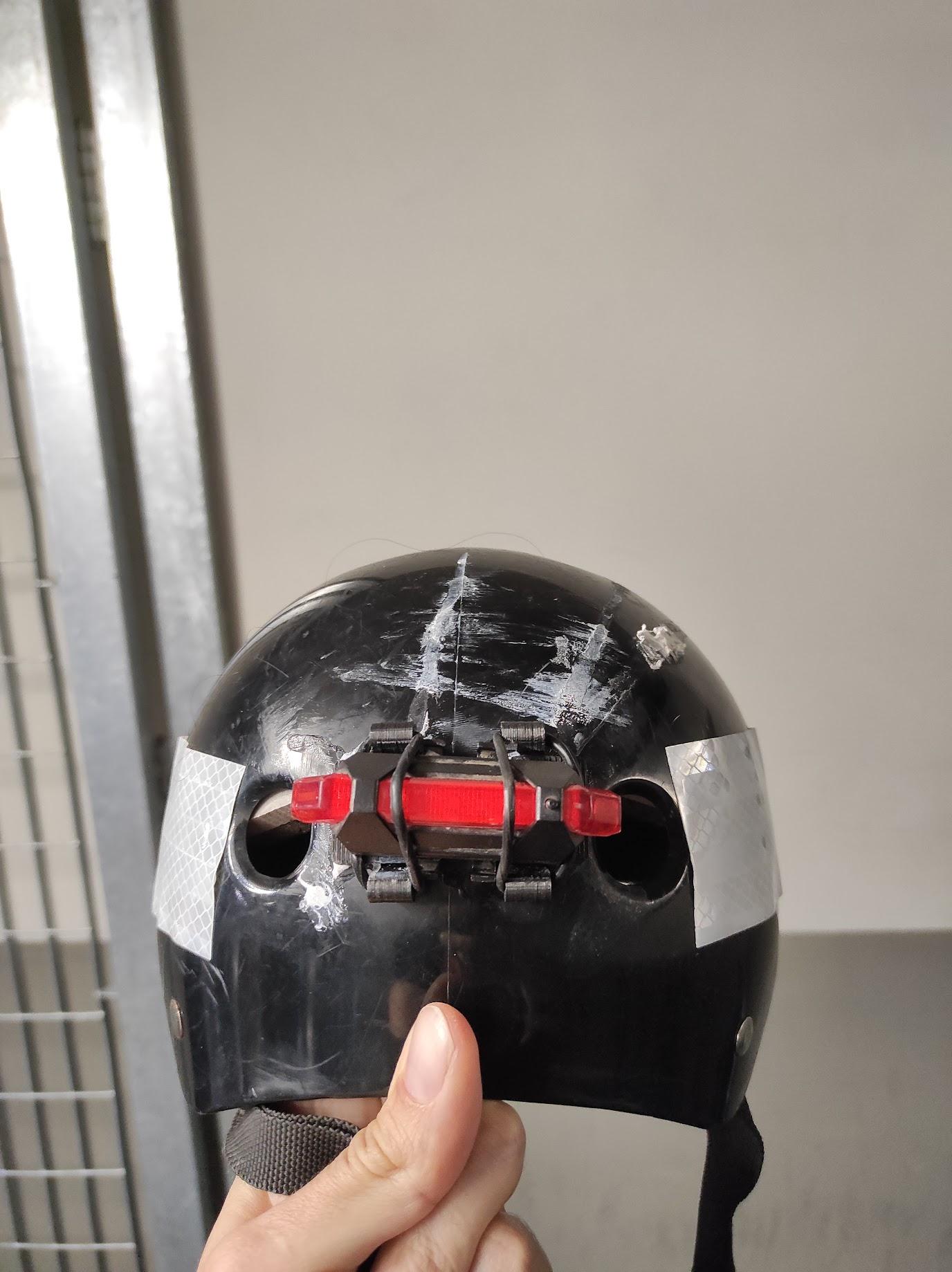 Bike helmet light clip 3d model