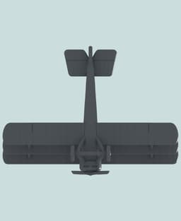 1:144 Sopwith Triplane 3d model