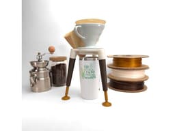 Protopasta 3D Printable Coffee Pour Over Stand Assembly 3d model