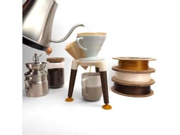 Protopasta 3D Printable Coffee Pour Over Stand Assembly 3d model