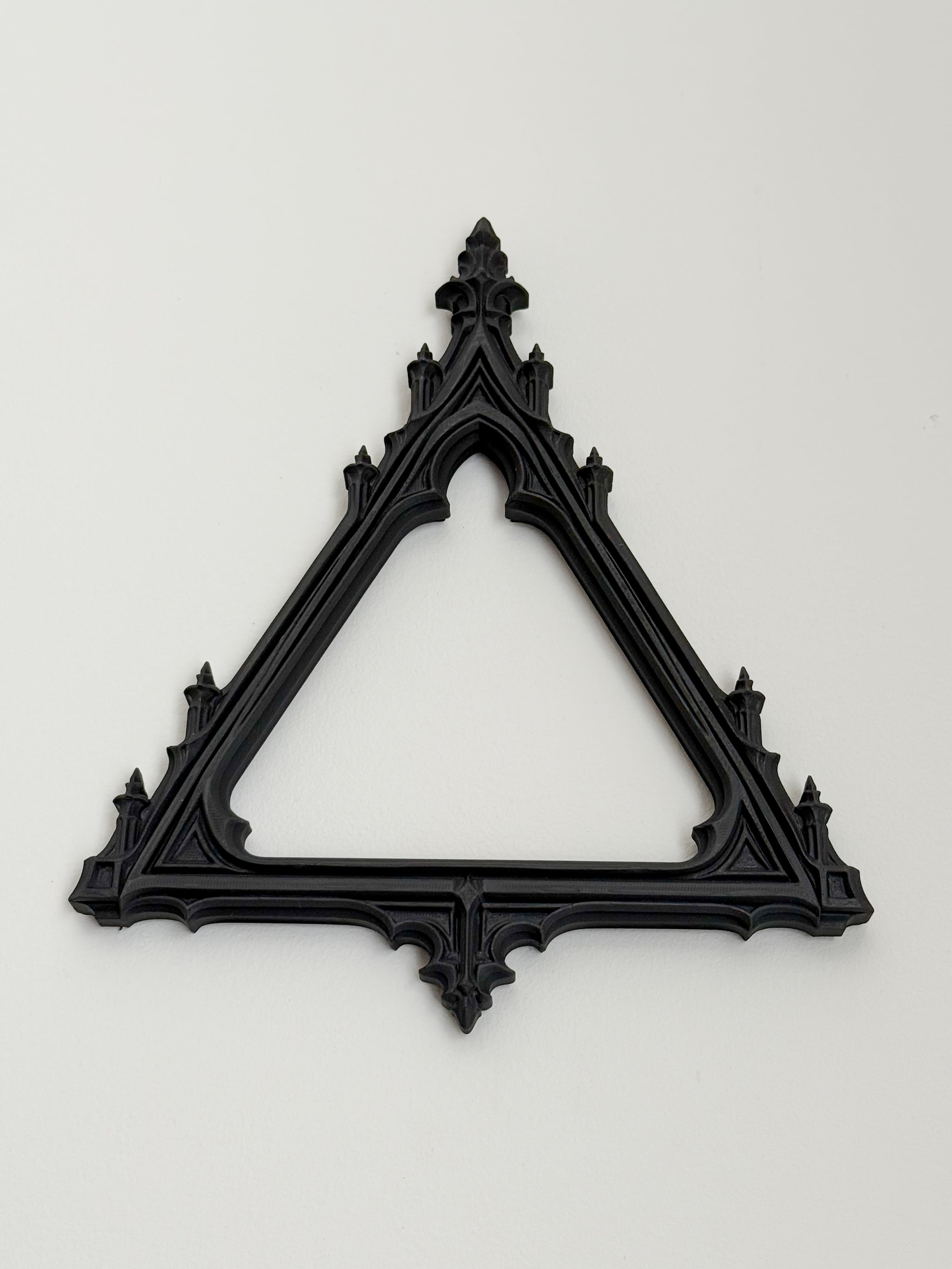 Cathedral Gothic Triangle Wall Frame 3d model