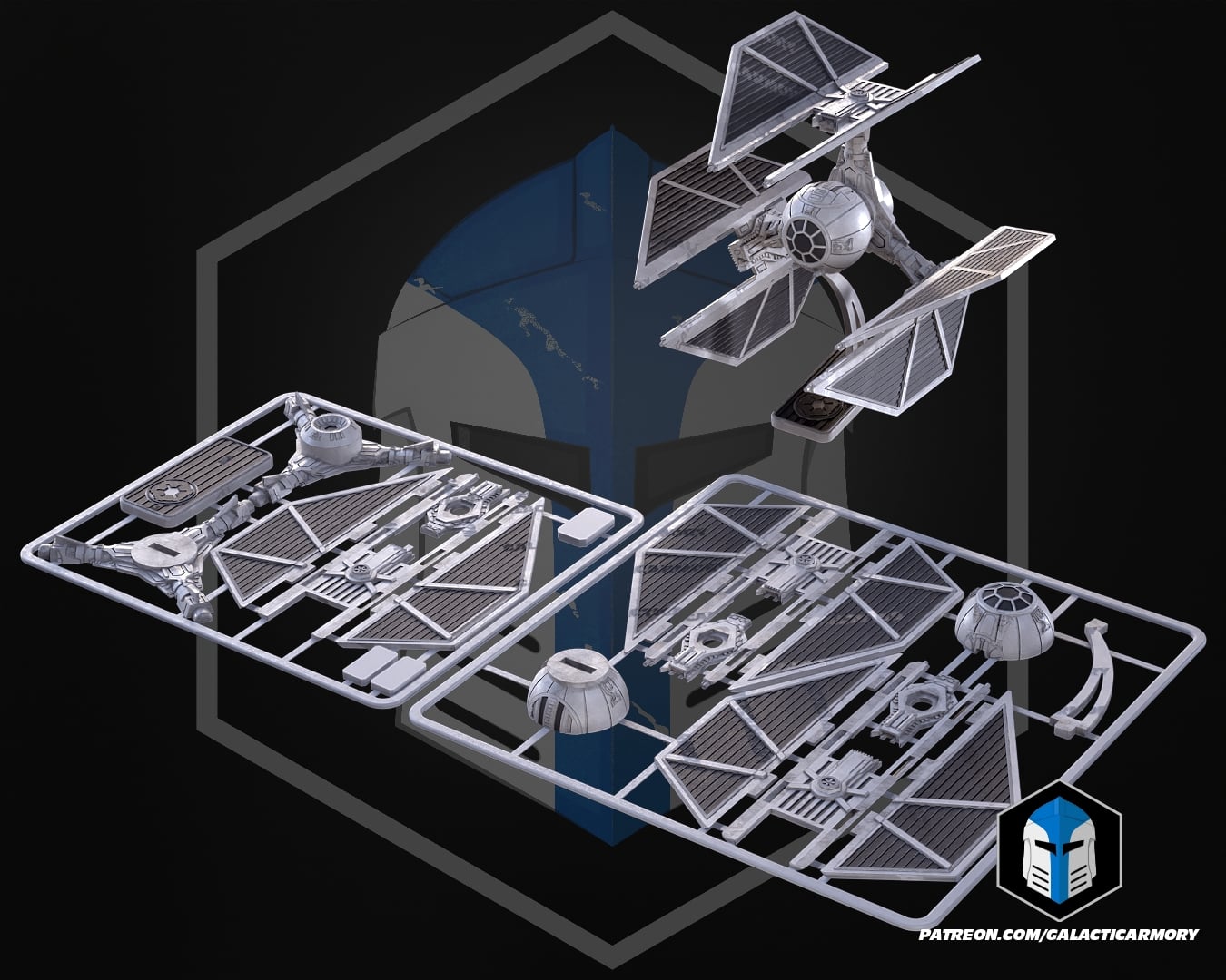 Tie Defender Kit Card - 3D Print Files 3d model