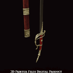 Fantasy Lea Monad Cosplay Rose Sword Lies of P Overture 3d model