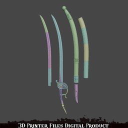 Fantasy Lea Monad Cosplay Rose Sword Lies of P Overture 3d model
