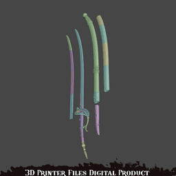 Fantasy Lea Monad Cosplay Rose Sword Lies of P Overture 3d model