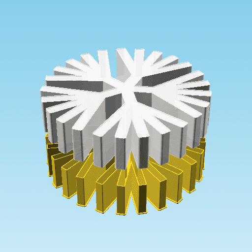 Fract5-5, nestable box (v2) 3d model