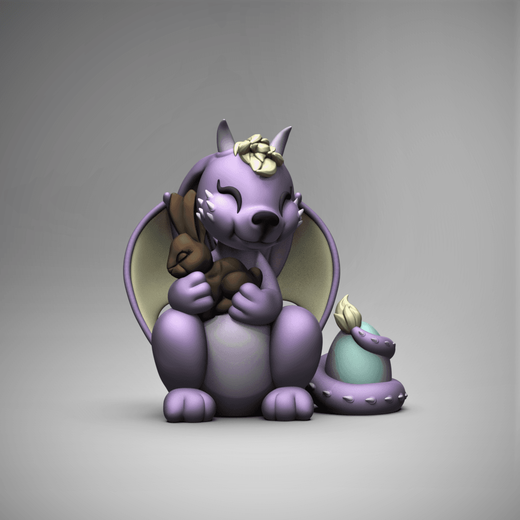 Bunny the Baby Dragon 3d model