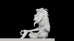 Zen Monkey Shaman Incense Stick Holder 3d model