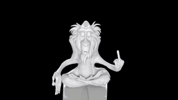 Zen Monkey Shaman Incense Stick Holder 3d model