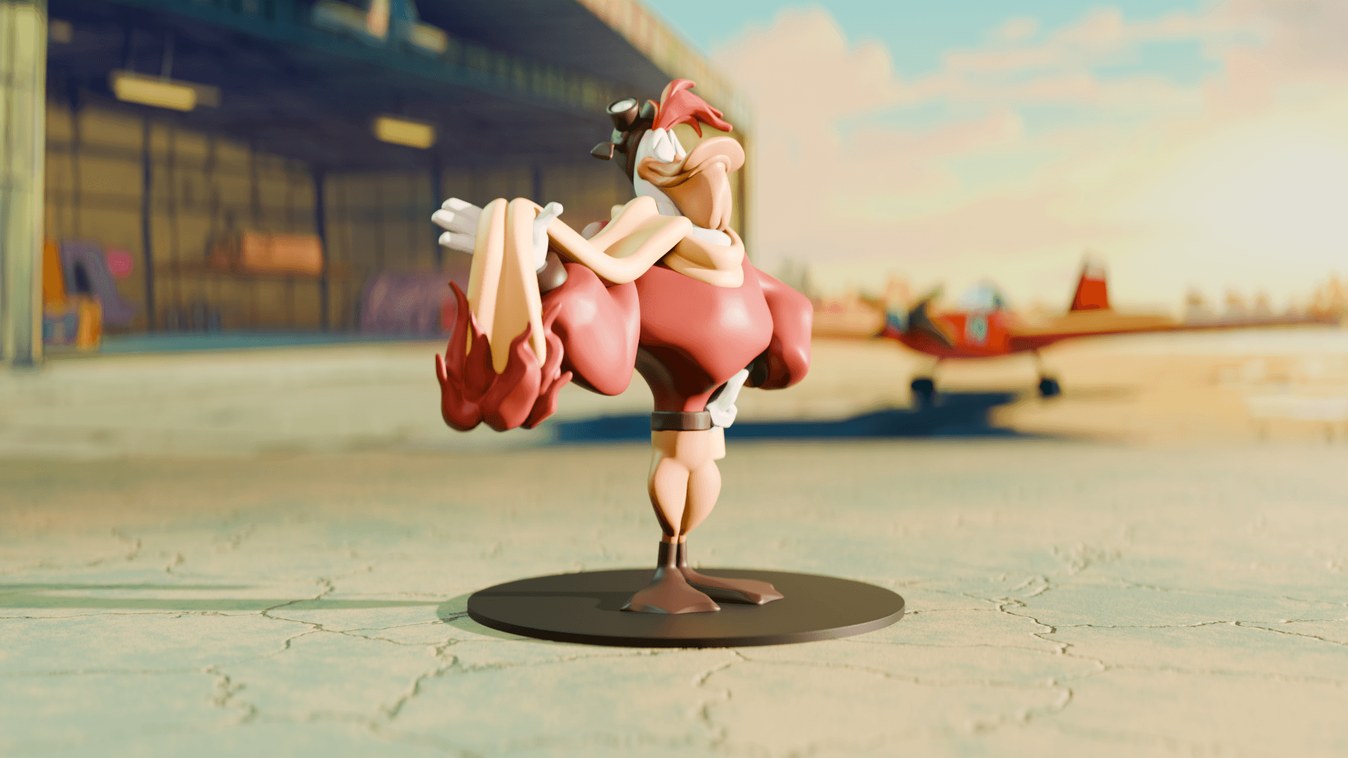 DuckTales & Darkwing Duck Launchpad McQuack Art 3d model