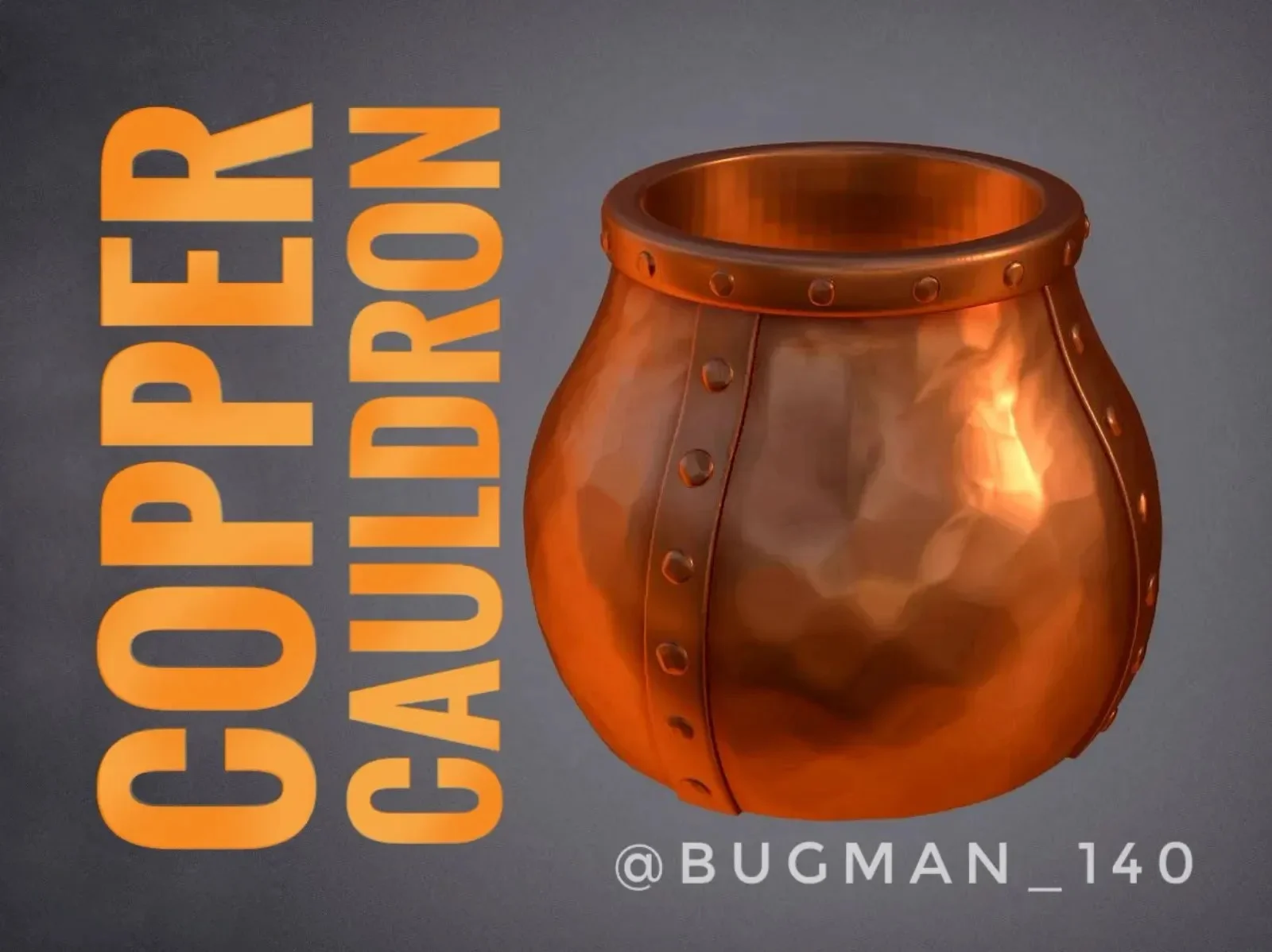 Copper Cauldron 3d model
