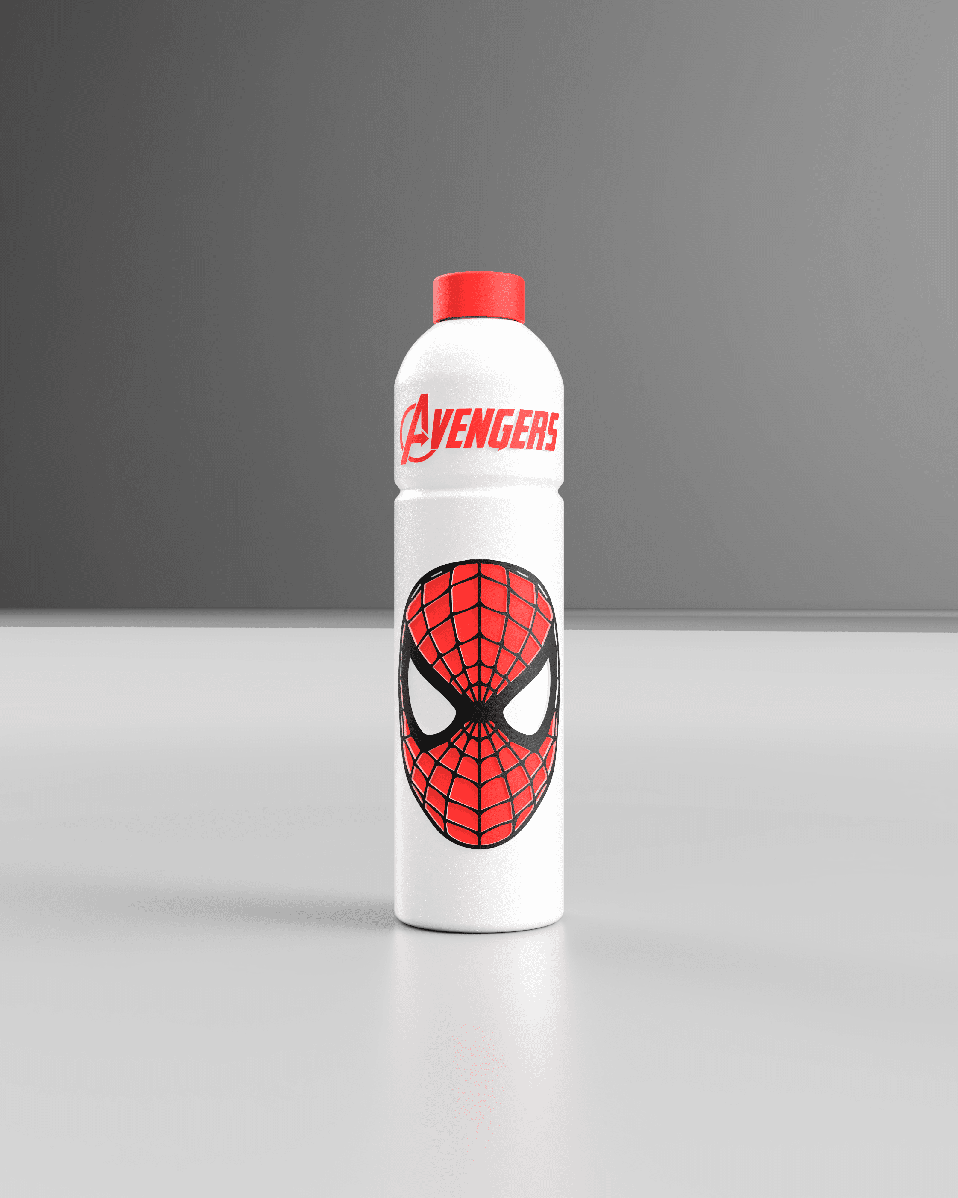 MARVEL WATER BOTTLE (SPIDER MAN) 3d model