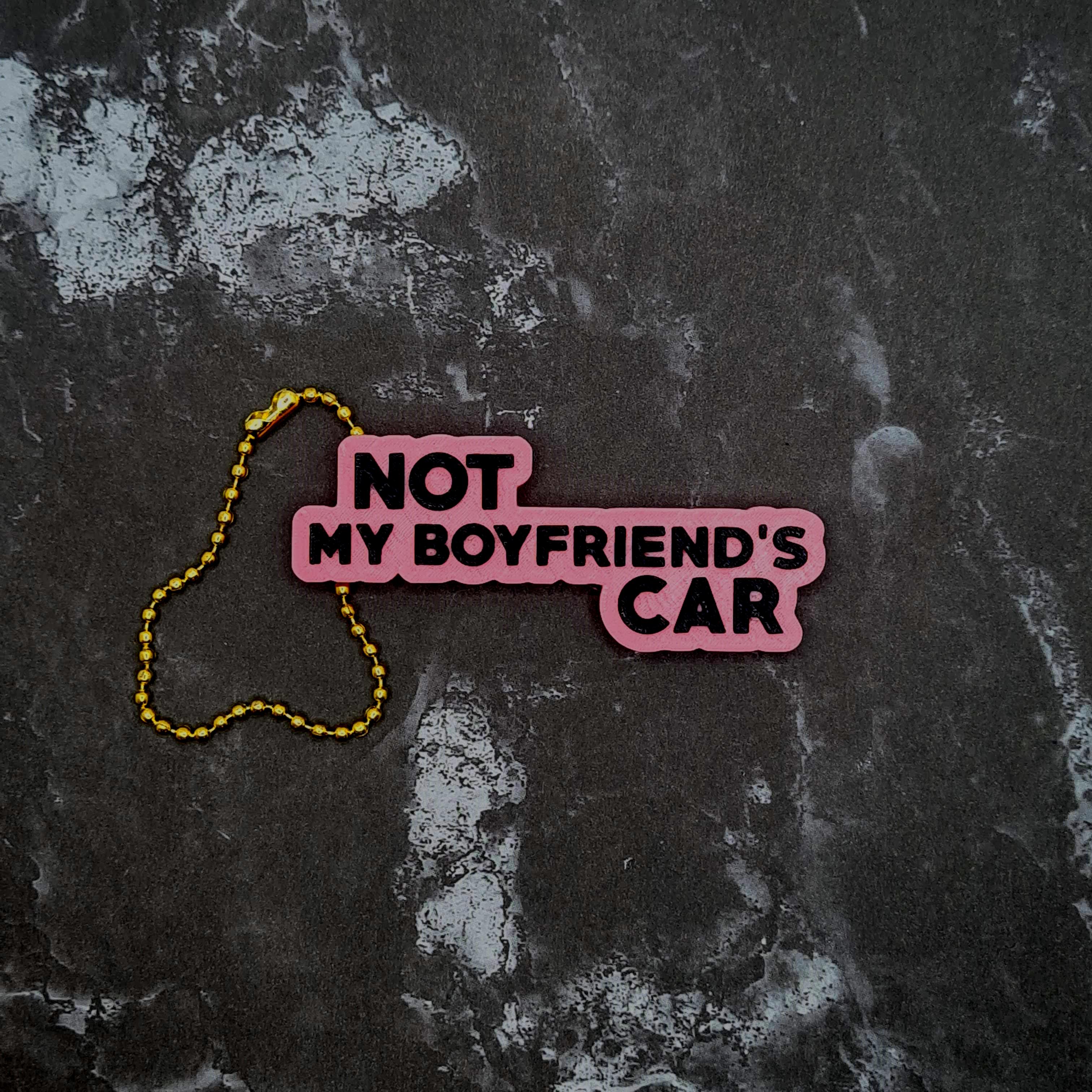 Not My Boyfriends Car Keychain 3d model
