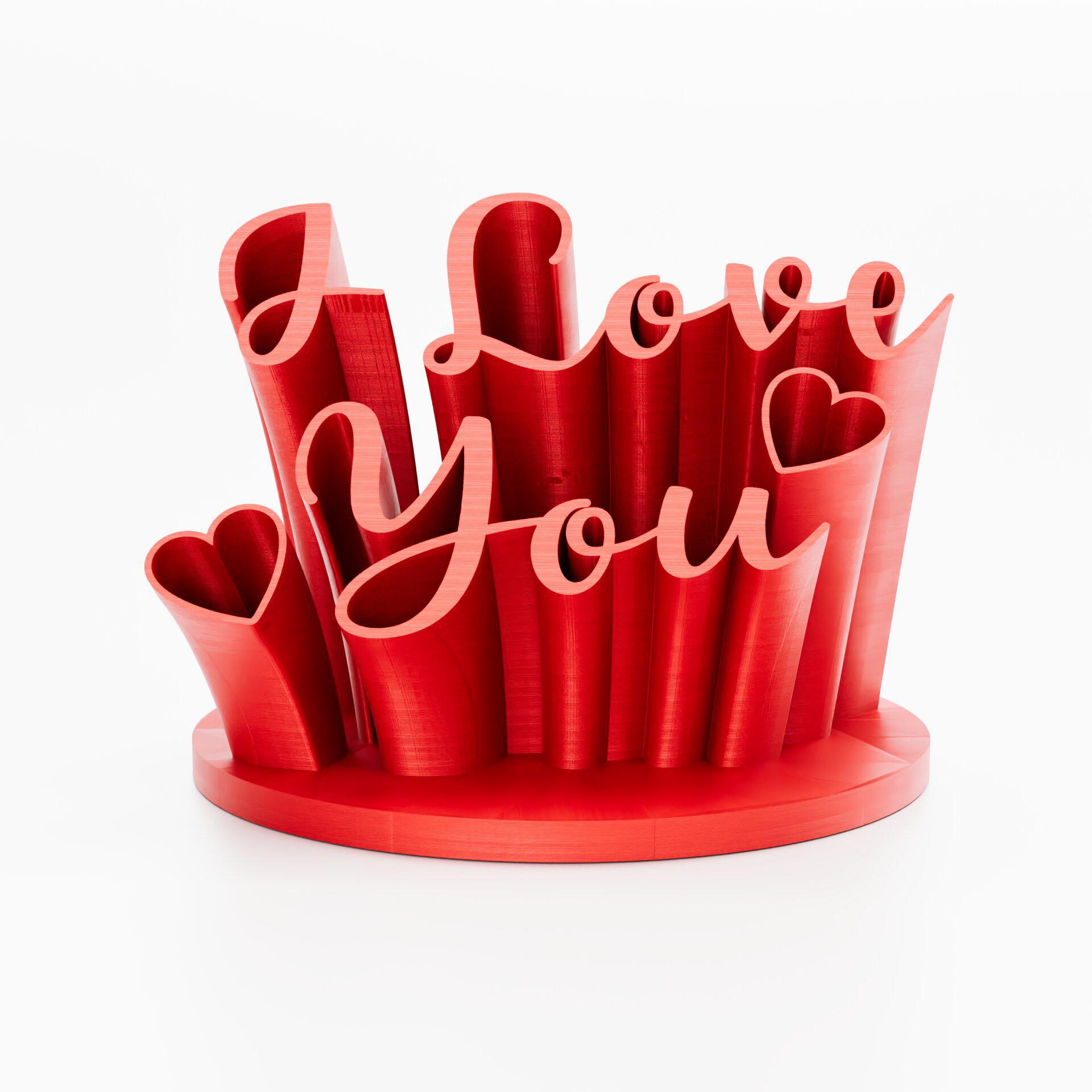 'I Love You' en 3D – Déclaration Affectueuse à Imprimer Soi-même 3d model