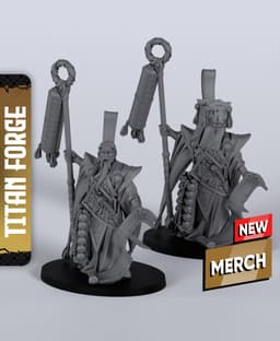 Thunder Mage - With Free Dragon Warhammer - 5e DnD Inspired for RPG and Wargamers 3d model