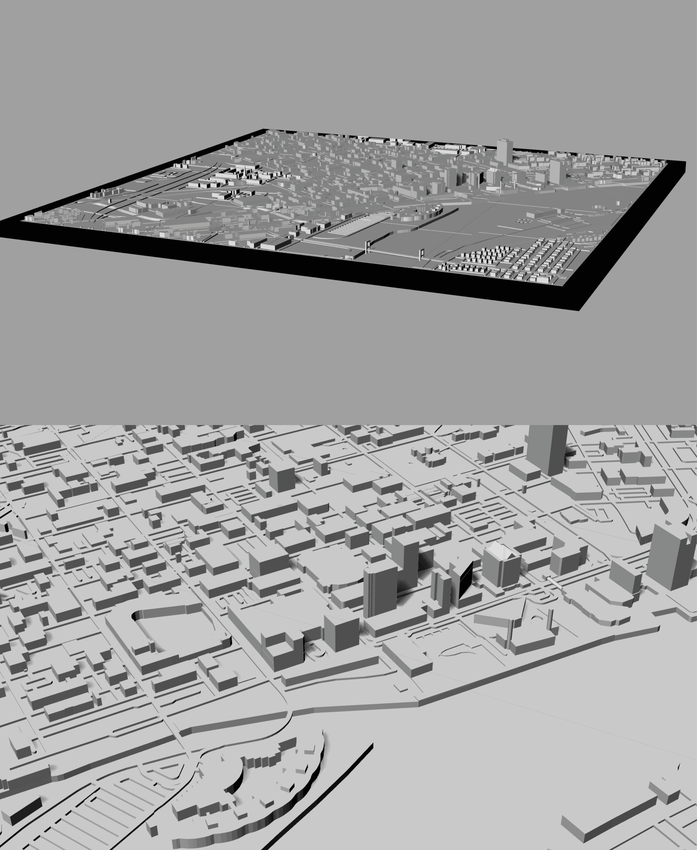 TOLEDO, Skyline 3d map 3d model