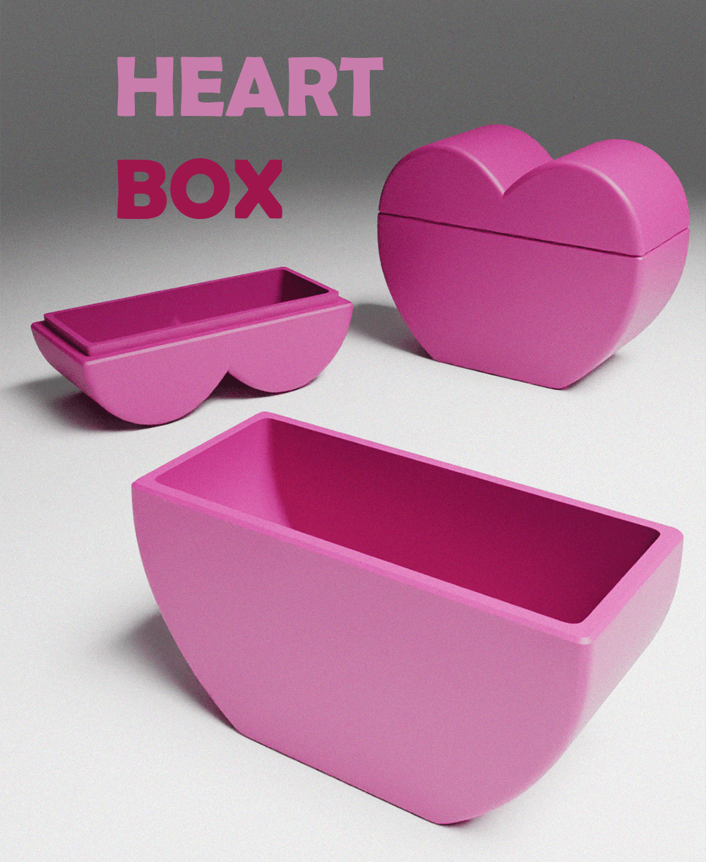 Heart Box 3d model