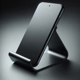 Curved Design Phone Stand, Smartphone Holder 3d model
