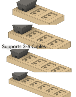 Desk Cable Holder 3d model