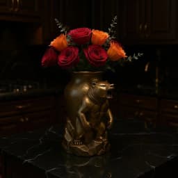 Wild Strength β Roaring Bear Vase 3d model