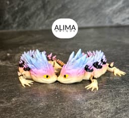 Teenage Crystal Lizard - articulated 3d model