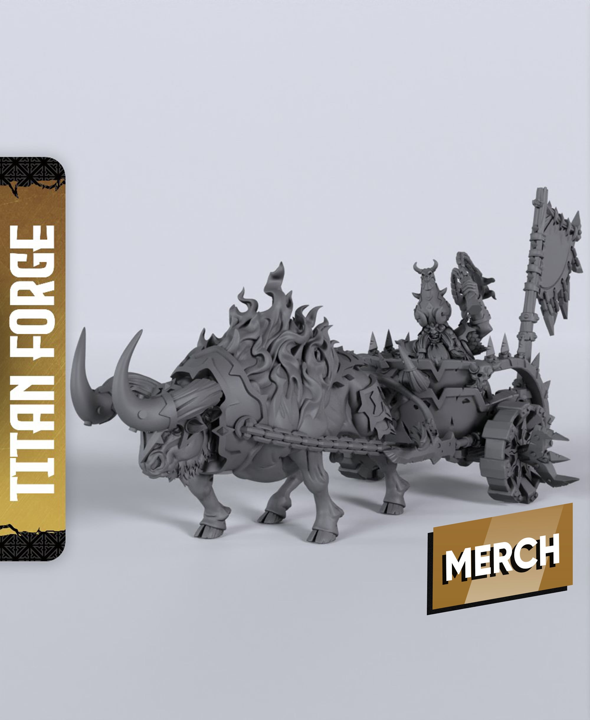 Kadim Chariot - With Free Dragon - 5e DnD Inspired for RPG and Wargamers 3d model