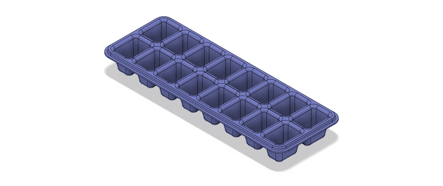 Ice Cube Tray v1.stl - Ice Cube Tray - 3d model