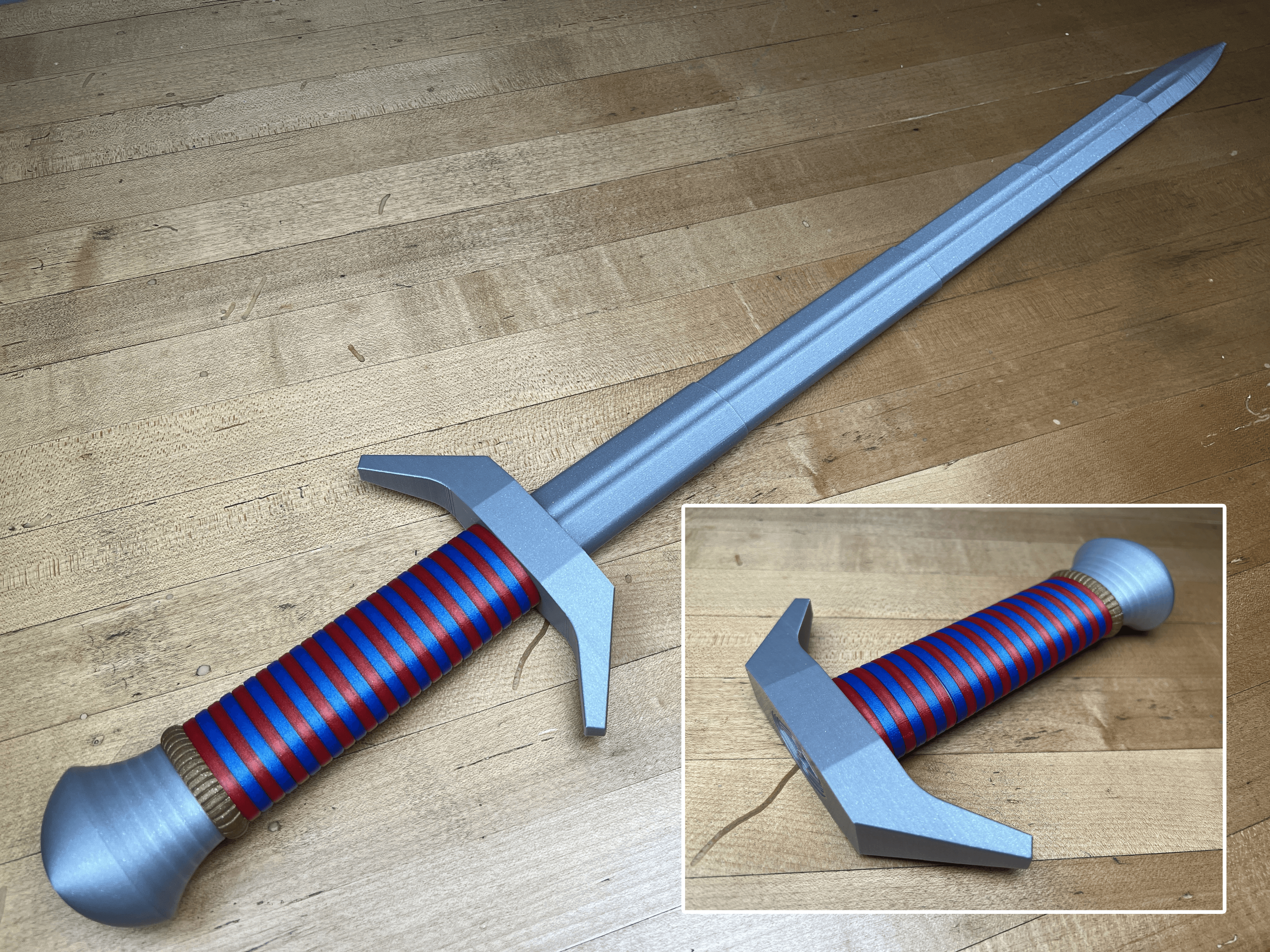 Collapsing Broadsword Multi-Part 3d model