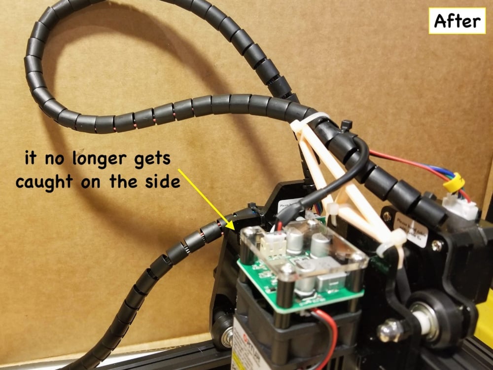 Ortur Laser Master 2 Wire Support Guide (Print or Lasercut) 3d model