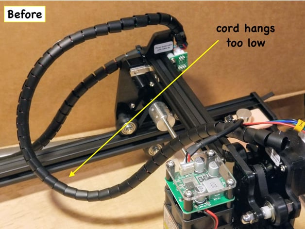Ortur Laser Master 2 Wire Support Guide (Print or Lasercut) 3d model