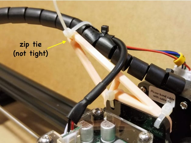 Ortur Laser Master 2 Wire Support Guide (Print or Lasercut) 3d model