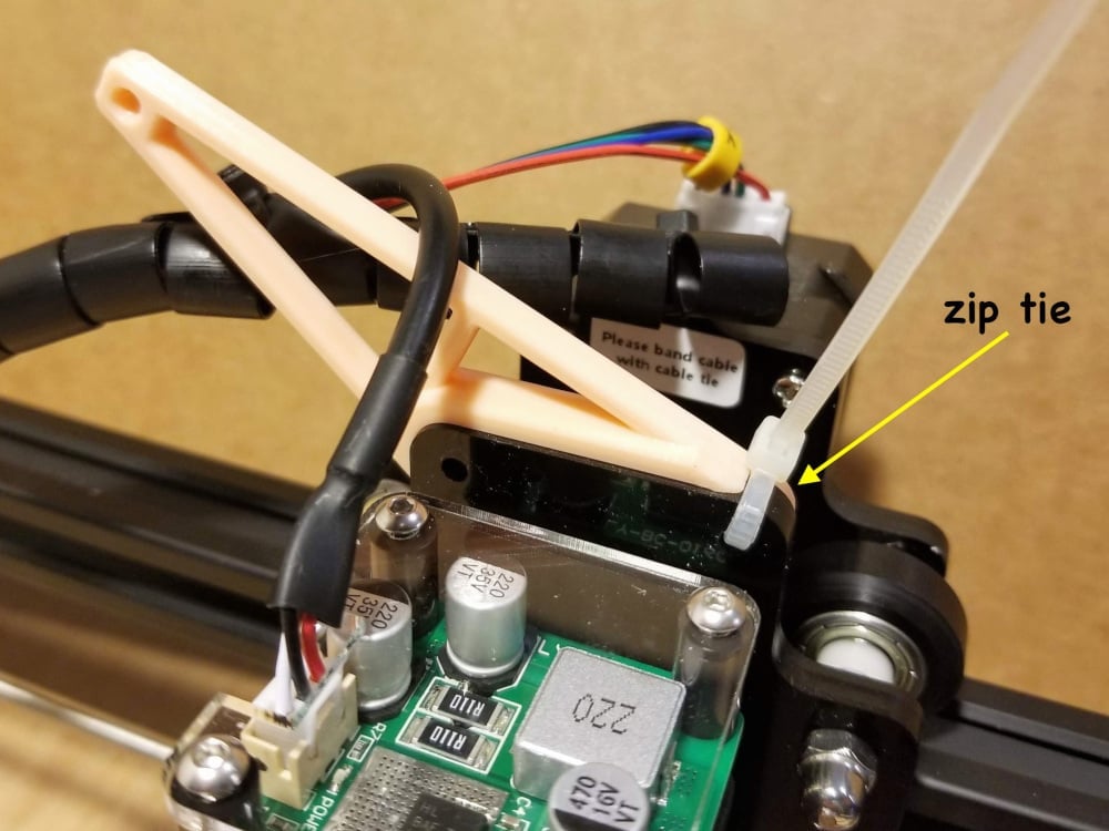 Ortur Laser Master 2 Wire Support Guide (Print or Lasercut) 3d model