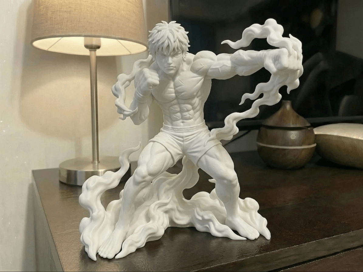 Baki Hanma: Ultra-Detailed Anime Statue 3d model