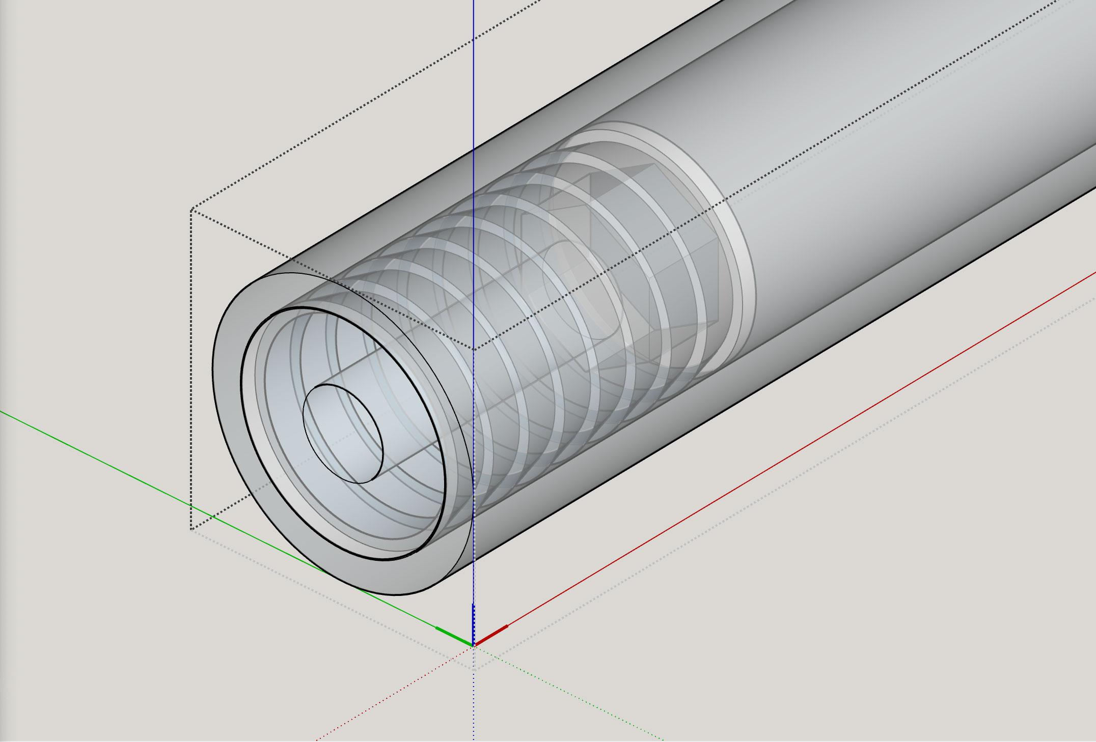 [DIY Panel Saw] Pipe Inner Endcap Nut/Bolt Holder (M8) for .75" ID pipe 3d model