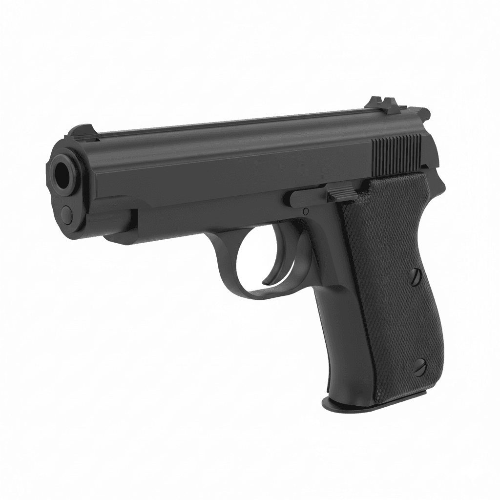 Walther PPK Spy Carry Handgun 3d model