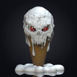 Skull & Cones (Pre-Supported) 3d model