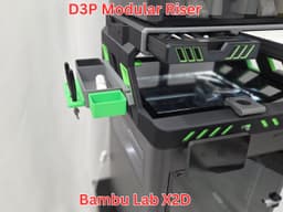 D3P riser for Bambu Lab X2D 3d model