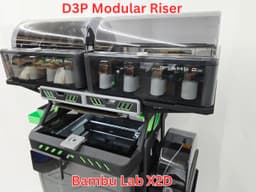 D3P riser for Bambu Lab X2D 3d model