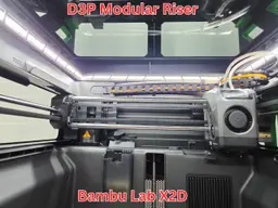 D3P riser for Bambu Lab X2D 3d model